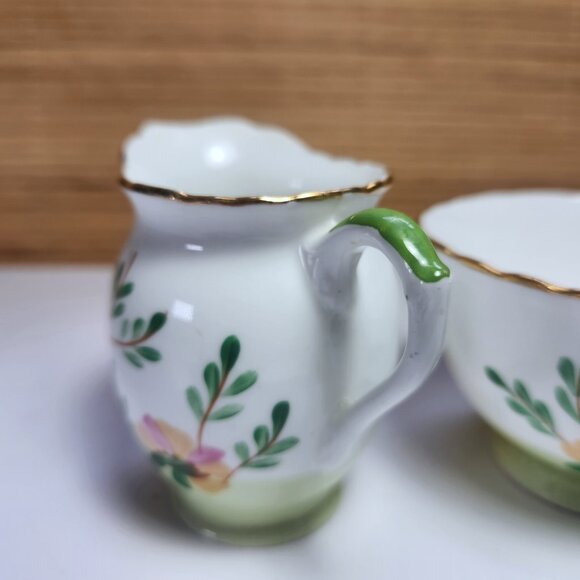 Sutherland Sugar Bowl and Creamer Set Floral Made in England Vintage - Picture 5 of 11